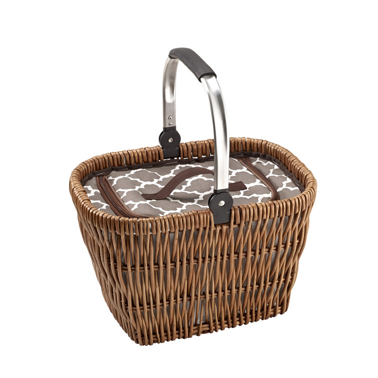 Alcott Hill® Collapsible Handle Cooler Picnic Basket & Reviews Wayfair